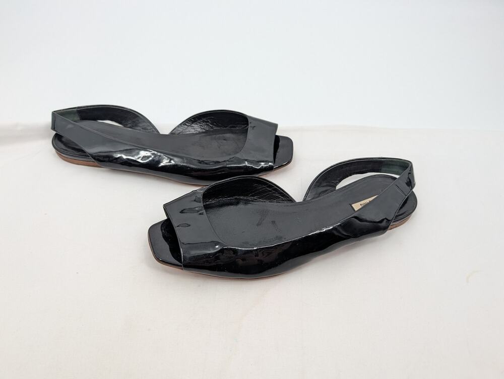 Miu Miu Patent Leather Flats Size 36 (US 5.5 or 6) Quiet Luxury Career Office